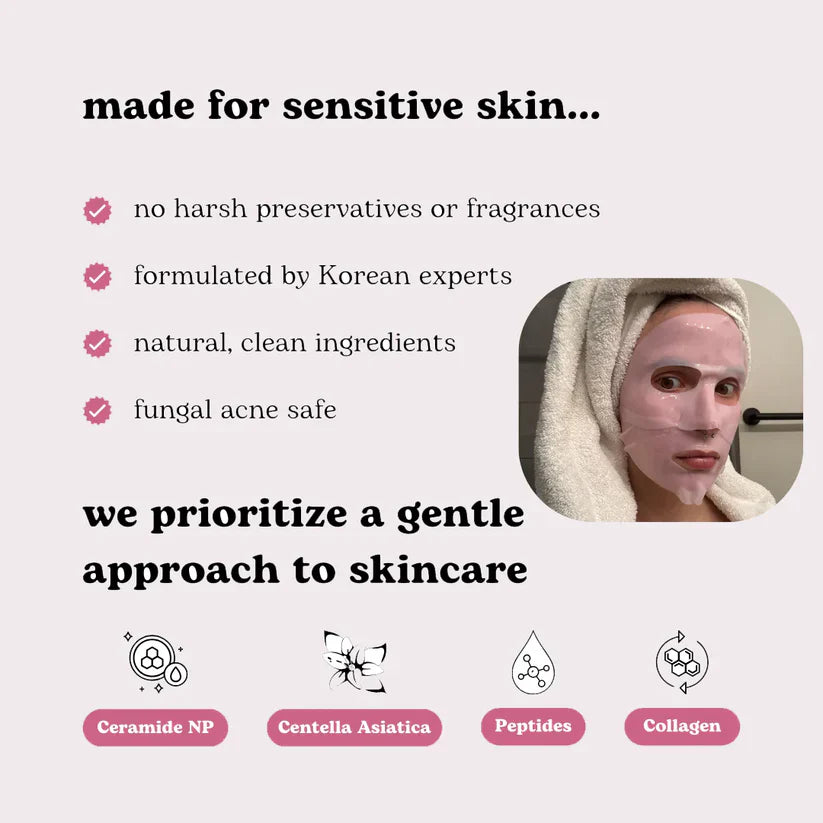Pink PDRN Collagen Gel Mask - Overnight Korean Glass Skin