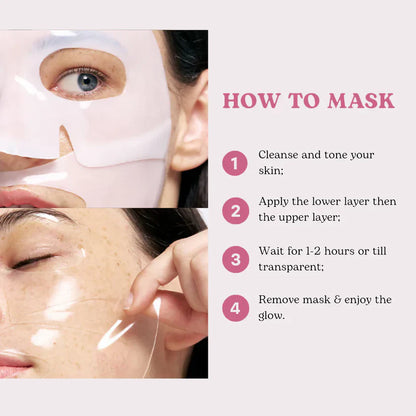 Pink PDRN Collagen Gel Mask - Overnight Korean Glass Skin