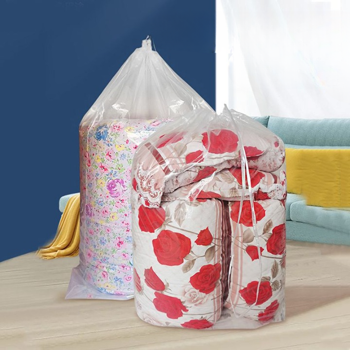 Bed Sheets Storage DrawString Bags & Lazy Fold Ties (Combo)