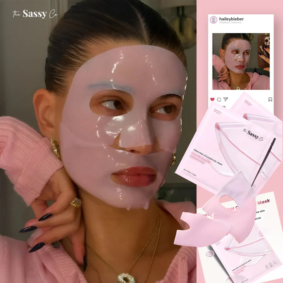 Pink PDRN Collagen Gel Mask - Overnight Korean Glass Skin