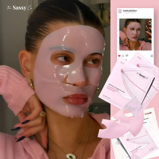 Pink PDRN Collagen Gel Mask - Overnight Korean Glass Skin